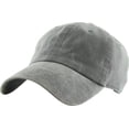 thumbnail image 1 of Pigment Washed Cotton Dad Hat Baseball Cap Adjustable Polo Style, 1 of 6