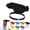 Black, variant on Funny 3D Visor Fun Sun Visor Palm Shaped Sun Visor Hands Free Hand Shade Hat Hand Shadow Hat Palm Sized Sun Hat Adjustable Headband for Outdoor Use