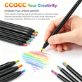 thumbnail image 4 of CCOCC 2026 New 12 Colors Rainbow Pencils,Jumbo Colored Pencils for Adults,Multicolored Pencils for Art Drawing,Coloring,Sketching,Pre-Sharpened, 4 of 6