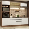 thumbnail image 2 of Cocina Integral 270cm Glamy Madesa 10 Marrón/Blanco, 2 of 5