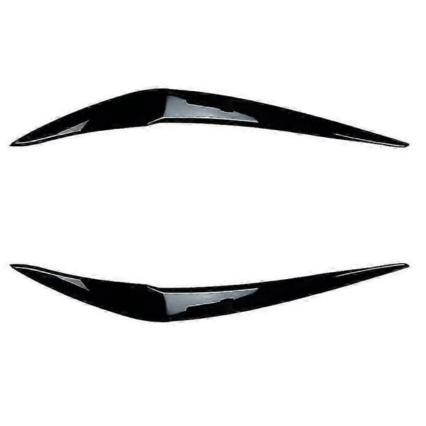 Car Glossy Black Headlights Eyebrows Eyelids Cover Eyelash Head Light Lamp Stickers for- 1 Series F