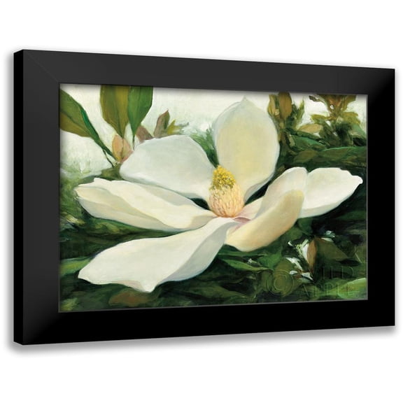 Purinton, Julia 14x12 Black Modern Framed Museum Art Print Titled - Majestic Magnolia