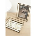 thumbnail image 3 of Kate and Laurel Nevala Decorative 5x7 Picture Frame and Tabletop Tray, Set of 2, Antique Brass, Vintage Decor Set Including Photo Frame and Decor Tray, 3 of 11