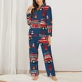 thumbnail image 3 of Junzan Fire Truck 1 Print Womens Pajama Sets,Long Sleeve Button Down For Women Pjs 2 Piece, 3 of 9