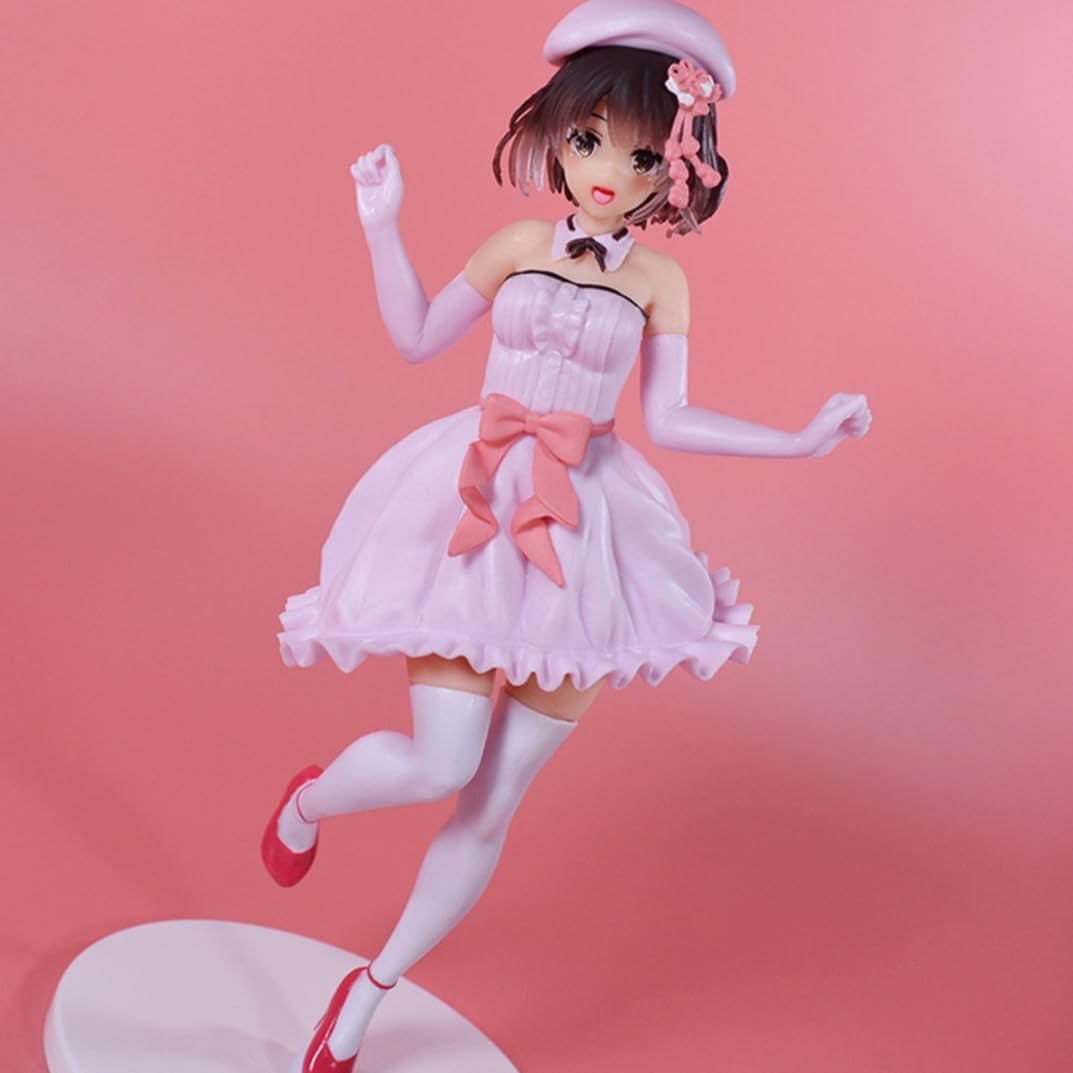New Saekano: How to Raise A Boring Girlfriend Megumi Kato (White skirt Ver) Character Anime Model Statue Action Figures Desktop Ornament Popular Decorations Fan Souvenirs Creative Gift Collectable
