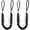 Black, variant on 4 Bungee Dock Line, Mooring Rope with 316 Stainless Clip, Shock Absorbing Jet Ski Accessorie, Marine Grade Mooring Tie Downs for PWC,Kayak, Watercraft,SeaDoo, Pontoon, Blue 2Pack