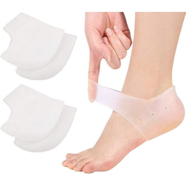 Talonera de silicona, talonera de gel, adecuada para fascitis plantar, ampollas, pies partidos