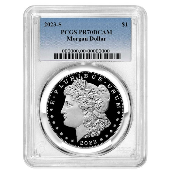 2023-S Proof $1 Morgan Silver Dollar PCGS PR70DCAM Blue Label