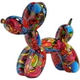 thumbnail image 1 of Adorno artístico y divertido con forma de perro con globos de colores vivos: decoración llamativa y divertida para el hogar y la oficina (rosa), 1 of 5
