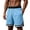 Sky Blue, variant on Contrast Stripe Basketball Shorts for Men, Elastic Waist Loose Fit Quick Dry Trunks - Summer Athletic Gym & Outdoor Running Pants Khaki XL