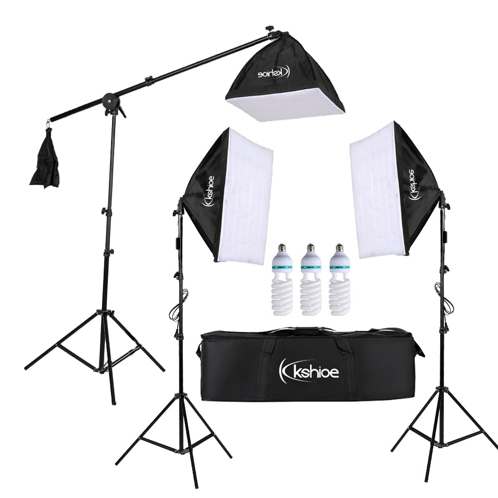 Zimtown Photo Studio 3 Softbox Photography Light Stand Continuous Lighting Kit 1000W