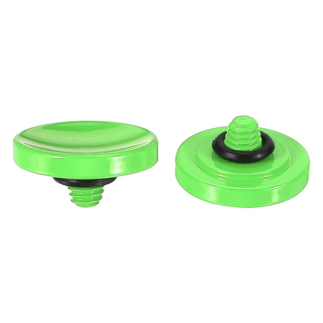 Unique Bargains Shutter Release Button Soft Shutter Release Button Copper Camera Shutter Button Concave, Green 2 Pack