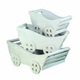 thumbnail image 1 of Contemporary Wooden Planter, White, Set Of 3, 1 of 1