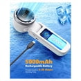 thumbnail image 5 of Ventilador Portátil Turbo de Mano, Recargable, de 100 Velocidades, 5000 MAh, para Actividades Al Aire Libre/Interiores A, 5 of 5