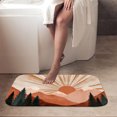 thumbnail image 4 of 1pc Mountain Landscape Absorbent Non-Slip Bathroom Thickened Flannel Rug Decor,Soft,Quick Drying,Suitable For Indoor/outdoor Use,Bathrooms,Bedrooms,Kitchens,Terrace,Laundry Rooms,16"x24", 4 of 9