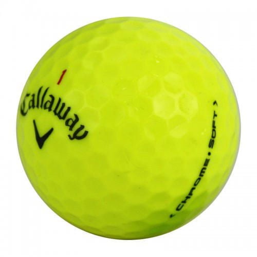 Mulligan - 12 Callaway Chrome Soft Yellow 5A Recycled Used Golf Balls