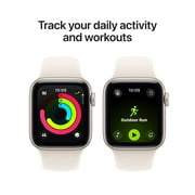 Apple Watch SE 3 [GPS 40mm] Smartwatch with Starlight Aluminum Case with Starlight Sport Band - S/M