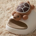 thumbnail image 5 of Hessimy Slippers for Girls Boys, Kids House Slides Sandals Shower Bathroom Non-Slip Open Toe House slippers Beach slipperstoddler kids(Khaki,12), 5 of 8