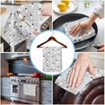 thumbnail image 3 of Grey Christmas Kitchen Towels Set of 2, Water Absorbent Dish Towel, Xmas Snowflake Snowman Decorative Hand Towels - Quick Drying Cloth for Cooking Baking, 18x28 Inch, 3 of 8
