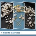 thumbnail image 3 of unbranded 1Jgo Adorno Para Dorado Con Peine Y Horquilla Para Fiesta Y Novias, 3 of 7