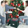 thumbnail image 6 of Elf Stor Premium Green Christmas Ornament Storage Chest for 64 Balls w/ Dividers, 6 of 7