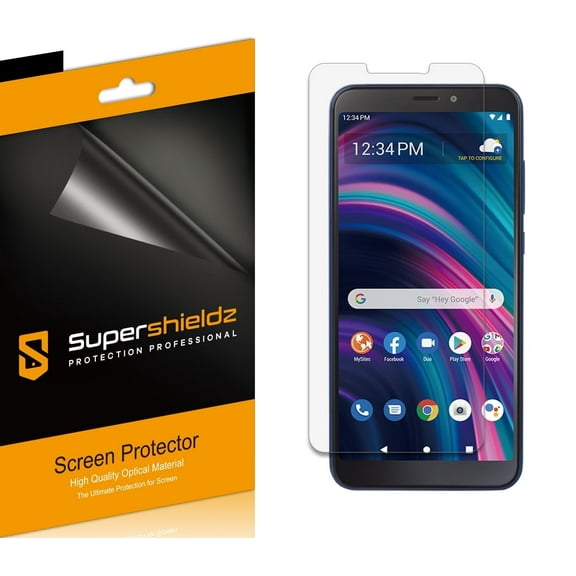 (6 Pack) Supershieldz Designed for BLU View 3 (B140DL) Screen Protector, High Definition Clear Shield (PET)