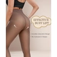 thumbnail image 5 of 2 Pairs Fleece Lined Tights Women, Thick Thermal Leggings Sheer Tights for Women, Fake Translucent Winter Warm Pantyhose Stockings, 5 of 6