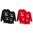 thumbnail image 4 of Christmas Family Shirt, Mommy Daddy and Kids Fashion Deer Print Long Sleeve T-Shirt Blouse Tops Matching Family Outfit, Red, Kid, 4Y-5Y, 4 of 4