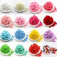 thumbnail image 2 of Mini pompones suaves y esponjosos de 8/10/15/20/25/30 mm, bolas de pompones hechas a mano, juguetes para niños, decoración de bodas y Navidad, suministros para manualidades de costura DIY, 2 of 5