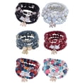 thumbnail image 1 of JINLUO 1-3-6Sets Boho Bohemian Beaded Bracelets Stackable Stretch Bracelets for Women, Adjustable Handmade Multilayer Multicolor Summer Beach Layered Elephant Dangle Bracelets Jewelry Holiday Gift, 1 of 10