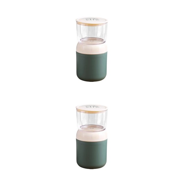 Transemion Leakproof And Portable Lunch Box For On--Go Snacking Convenient Storage Insulated Lunch Box Thermal Lunch Box Breakfast pp empty blue green 1 Plastic PP inner 2Set