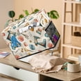 thumbnail image 3 of Sewing Machine Cover with Floral Print, Dustproof Protective Storage Bag for Accessories, Lightweight Organizer for Home Sewing, 3 of 5