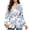 Blue Landscape Print, variant on Sea Turtle Pattern Blazer Outerwear, Front Lined Slim Fit Women Business Casual Blazer Notched Lapel Sport Coat for Office Dinner Work, Size X-Large