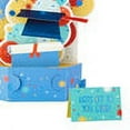 thumbnail image 3 of Hallmark Paper Wonder Hats Off Balloons Money Holder 3D Pop-Up Graduation Card, 3 of 8