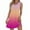 Hot Pink, variant on Summer Dresses for Women 2025, Womens Summer Casual Sleeveless Round Neck Printed Dress With Pocket(Black,S)