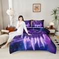 thumbnail image 4 of Castle Fairy Magical Dragon Queen Comforter Set,Boho Dreamcatcher Bedding Comforter Set, 4 of 8