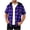 Purple, variant on qucoqpe Men's Short Sleeve Hooded Flannel Shirt Button Down Casual Plaid Shirts Jackets with Pocket