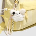 thumbnail image 6 of Cute Aesthetic School Backpack, Spacious Backpack with Pendant, Lightweight Breathable Bookbag for Middle School College (Yellow), 6 of 10