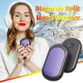 thumbnail image 5 of Magnetic Detachable Hand Warmer Portable 2-in-1 USB Charging Rechargeable Heater for Outdoor Camping 3 Heat Settings, Fast Heating, Ideal Gift, 5 of 6