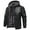 Black, variant on MANSDOUR Men's Faux Leather Jacket Winter Warm Fleece Lined Motorcycle Bomber Jacket with Hood Black L