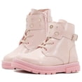 thumbnail image 1 of Botas Para Niña Charol Rosa Moda Chunky Suela Cosida rosa claro 18, 1 of 6