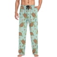 thumbnail image 3 of GZHJMY Sea Turtle Pajama Pants for Men, Lounge Pants Lightweight Men Pajama Bottoms with Drawstring Pockets, Christmas New Year Birthday Gifts, XX-Large, 3 of 6
