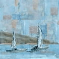 thumbnail image 2 of Wiley, Marta 26x26 Gold Ornate Wood Framed with Double Matting Museum Art Print Titled - Sailboat No. 2, 2 of 4