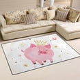 thumbnail image 2 of Coolnut Lightweight Carpet Mats, 31 x 20 inches Area Soft Rugs Floor Mat Doormat Decoration for Rooms Entrance Pig Princess, 2 of 6