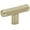 Golden Champagne, variant on Esquire 2-5/8 in (67 mm) Length Polished Nickel/Gunmetal Cabinet Knob