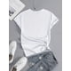 thumbnail image 2 of Letter Printed Causal Round Neck T-shirt, Short Sleeves Sports Running Tops, Women's Activewear, 2 of 8