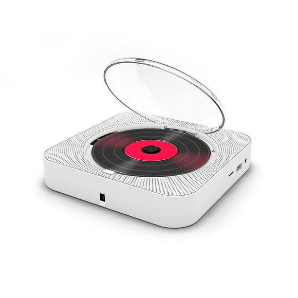 Portable Cd Player Bluetooth Speaker Stereo Cd Players Led Screen Wall Mountable Cd Music Player With Ir Remote Control Fm Radio