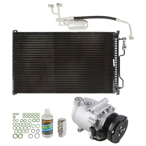 A/C Kit w/ AC Compressor Condenser & Drier For Ford Expedition & Lincoln Navigator 2005 2006 w/ Rear AC - BuyAutoParts