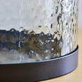thumbnail image 5 of (2 pack) Better Homes & Gardens Black Metal Hammered Glass Candleholder Lantern, 11", Large, 5 of 7