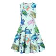 thumbnail image 5 of AUNVITO Girls Sleeveless Tank Dress Round Neck Print Casual Summer Dress, 5 of 6